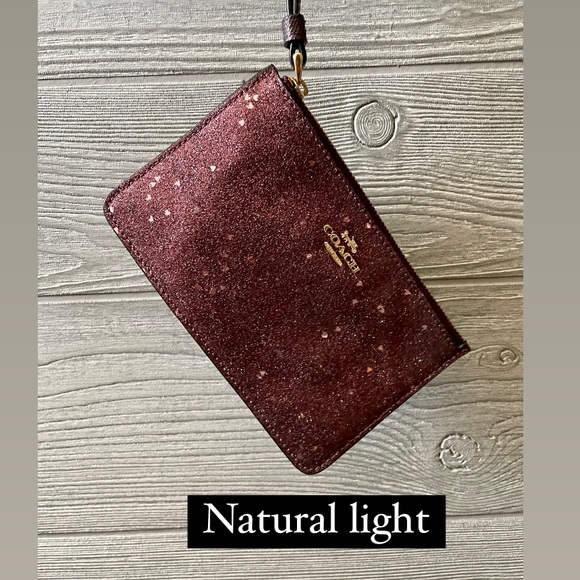 Beautiful shimmery Coach wristlet - Picture 2 of 4